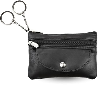 Fana Bags Leren Sleuteletui Zwart - Sleutelmapje Leer - Sleutelhouder - Sleuteltasje Leder