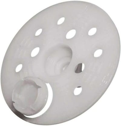 Isolatiedoppen Ø60mm Set van 100 - Drukschijven met Kap voor Folie en Isolatiemateriaal