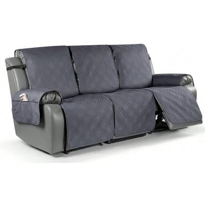 Antislip Fauteuil Bankhoezen 3-zits Elastische Band Bankhoezen Wasbare Meubelbeschermer voor Slaapkamer, Kantoor, Woonkamer