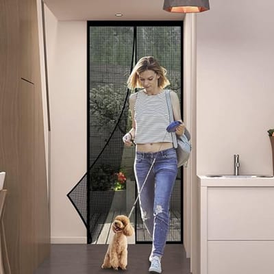 Vliegengaas Magnetisch voor Balkondeur - 110 x 230 cm - Insectenbescherming Zonder Boren