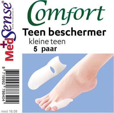Voordeelpak: 5x Comfort teen beschermer, kleine teen- 2st ( 5 paar)