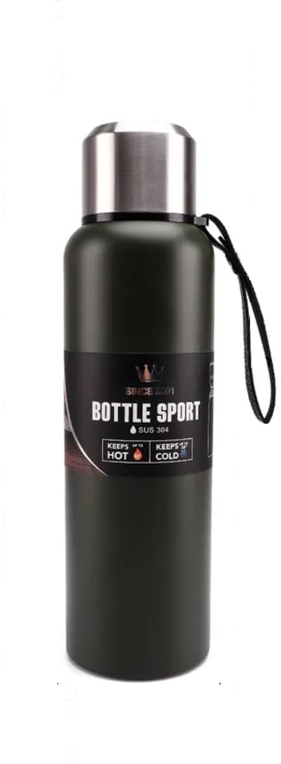 Conway Living - Thermosflessen 1 liter - Thermos - Vaatwasserbestendig - 3 layer Stainless Steel - Thermosfles houdt 24 uur warm of koud - Lekvrij