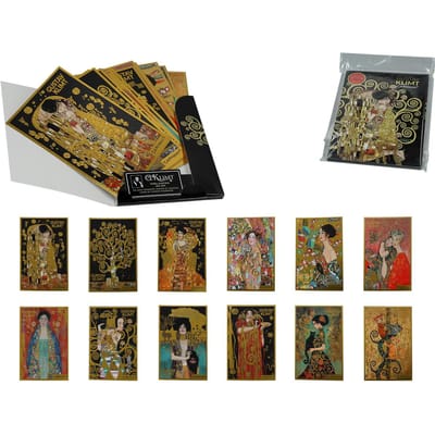 Set van 12 G. Klimt Postkaarten in Map - Carmani