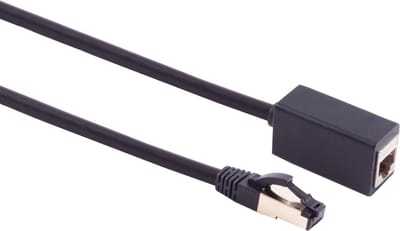 S/FTP CAT8.1 40 Gigabit netwerk verlengkabel / zwart - LSZH - 1 meter