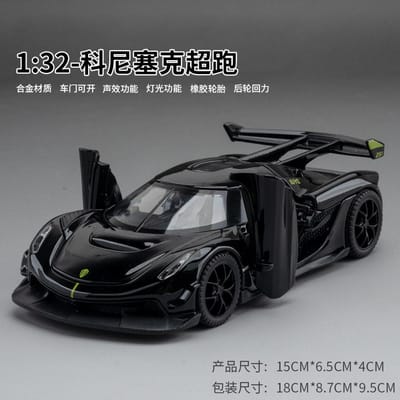 1:32 Knsg Jesko Zweeds Handgemaakt Vlaggenschip Hypercar Legering Sportwagen Model Diecast & Speelgoed Metaal Voertuig Simulatie Auto Modellen