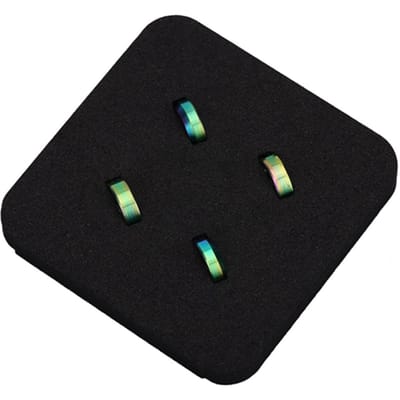 4 stuks/lot TC4 Titanium Remklauw Vaste Bouten Pakking Afstandsstuk Voor Mountainbike (Kleurrijk) black