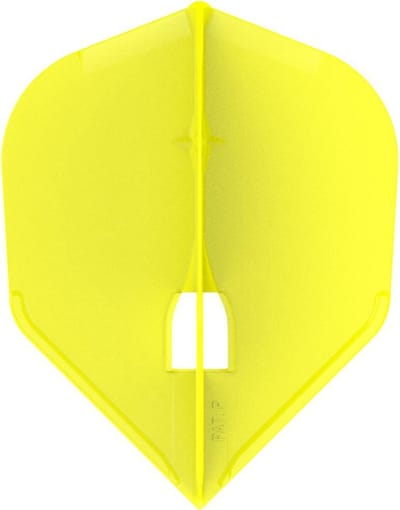 L-Style Champagne Flight L3 Shape Solid Yellow - Dart Flights