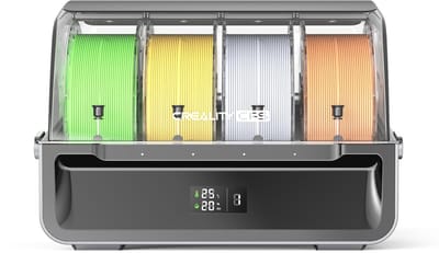 Filament Opslagbox – 4 x 1 kg Slots – RFID & Auto Run‑Out Detectie – Creality K2 Plus Compatibel – Vochtbestendig & Real‑Time Monitor