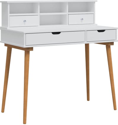 vidaXL - Kaptafelset - FAUSKE - 2 - st - Wit - 100 - x - 50 - x - 103,5 - cm