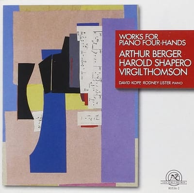 David Kopp & Rodney Lister - Berger, Shapero, Thomson: Works for Piano 4 Hands (CD)