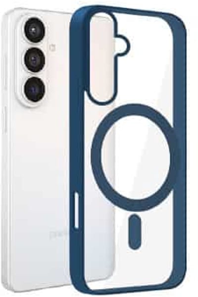 Zanaé - Backcover hoesje - Geschikt voor Samsung S26 - Magsafe - Blauw