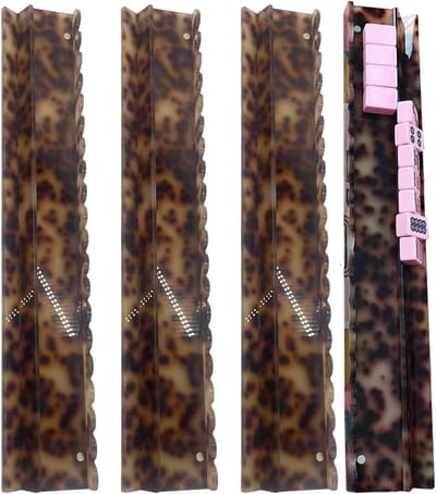 Mahjong Tegelrekken - Acryl Set - Spelervaring Verbeteren - Magnetisch Ontwerp - 4-Delig - Transparant