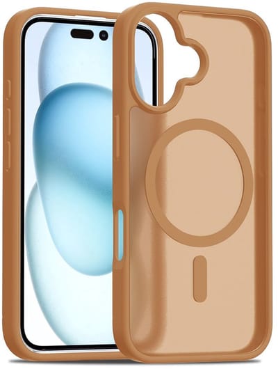 Solidenz Hoesje - Geschikt voor iPhone 16 - FrostMag Backcover geschikt voor MagSafe - Desert Titanium