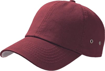 Atlantis Actie 6 Paneel Chino Baseball Cap (Bourgondië)
