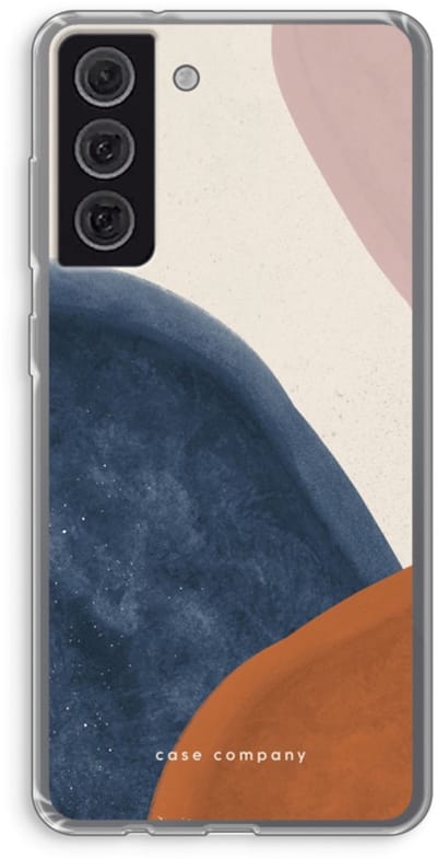 Case Company® - Hoesje geschikt voor Samsung Galaxy S21 FE hoesje - Geo #1 - Soft Cover Telefoonhoesje - Bescherming aan alle Kanten en Schermrand