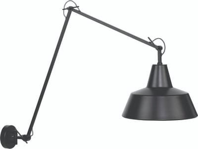 it's about RoMi Wandlamp Chicago - Zwart - 130x36x80cm - Binnen Modern