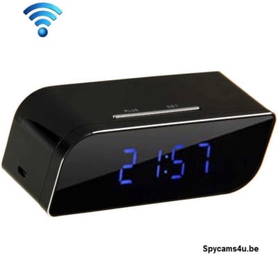 Wifi IP Spy wekker klok met verborgen camera Full HD 720P - spy camera - spy klok - spy cam