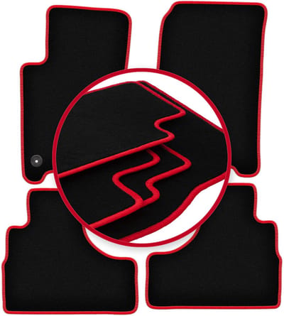 CARLUX-RED automatten voor: Jeep Cherokee Liberty KJ off-road (2002-2007)