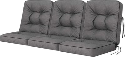 Luxe Tuinkussen voor Buitenbank of Schommelbank - 150 cm Grijs Zitkussen voor Tuinmeubelen