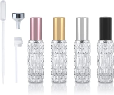 Reisvriendelijke 10ml glazen parfumfles met hervulbare atomizer, mini sprayfles voor handtas en zak, ideaal voor geur onderweg en op reis