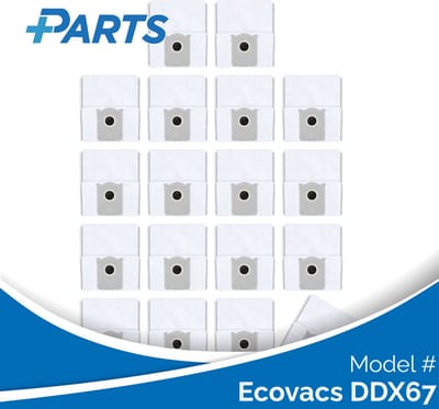 Ecovacs DDX67 Stofzakken (18 Stuks, Plus.Parts® alternatief voor DDB030041)