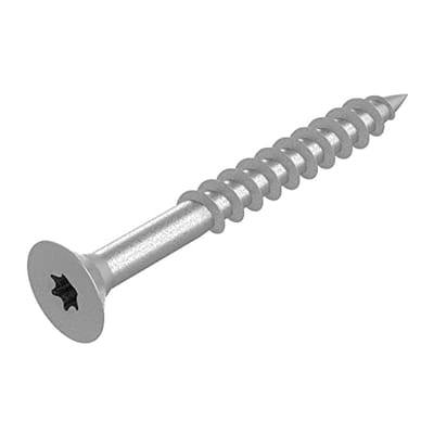 SECCARO Chipboard Screw 3 x 30 mm, Stainless Steel V2A VA A2, Wood Screw with Partial Thread, TX / Hexagon, Pack of 250 - ShopVlot