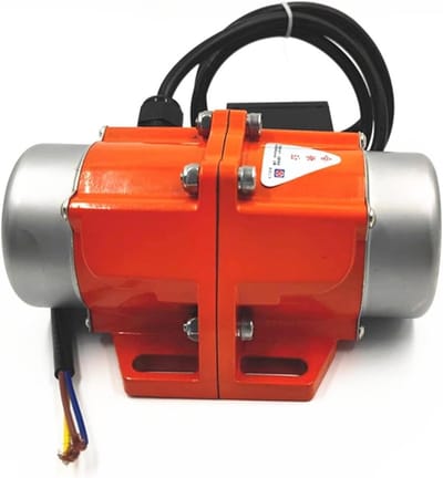 Trillingsmotor - Wisselstroommotor Roerwerk - Industrieel Mengen - Verstelbaar Excentriciteitsblok - 60W - Oranje