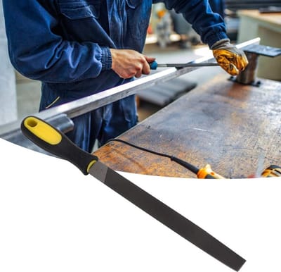 Halfronde Vijl - Metaal Hout Rasp - Metaal Hout Bewerken - Precisie Middentanden - 8 Inch - Grijs