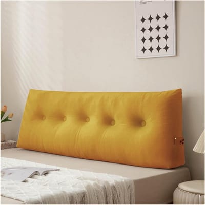 Driehoek Kussen - Wig Kussen Bank - Lezen en Ontspannen - Ergonomisch Ontwerp - 200 x 40 x 12 cm