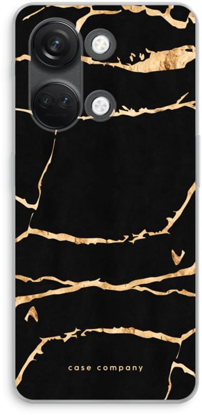 Case Company® - Hoesje geschikt voor OnePlus Nord 3 hoesje - Gouden marmer - Soft Cover Telefoonhoesje - Bescherming aan alle Kanten en Schermrand