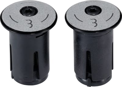 BBB Cycling Aluminium Reflecterende Stuurdoppen Fiets ScrewOn - Reflecterende End Caps Racefiets & MTB - Voor ⌀ 18 - 22mm Sturen - 2 stuks - Zwart Reflecterend - BHT-97R