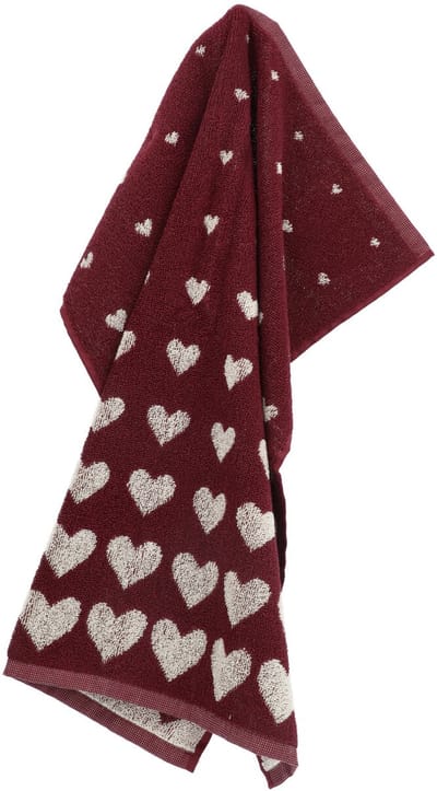 Bunzlau Castle | Keukendoek Hart Burgundy GOTS