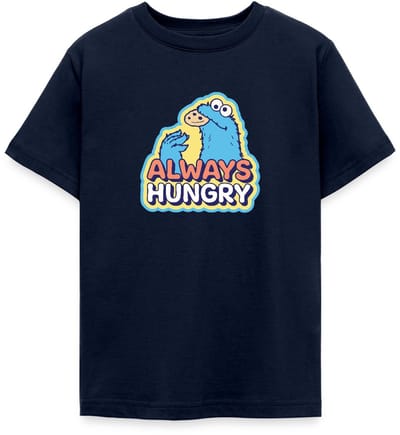 Sesamstraat Koekiemonster Altijd Hongerig T-Shirt Tiener