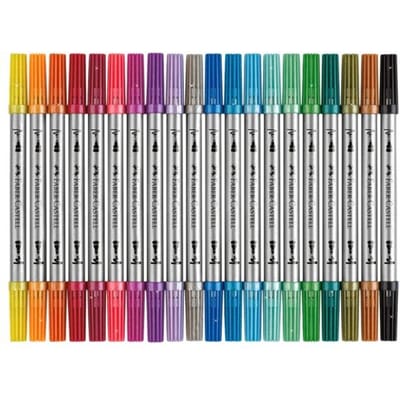 Faber Castell Viltstift Duo 20 stuks glitter - FC-151108
