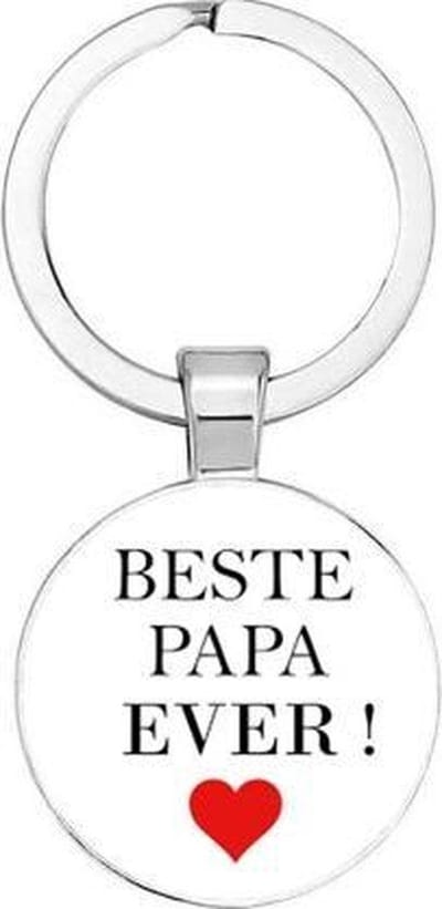 Akyol - Beste papa ever Sleutelhanger - Vader sleutelhanger - Papa sleutelhanger - Sleutelhanger papa - Familie sleutelhanger - Vaderdag cadeautje - Papa cadeau