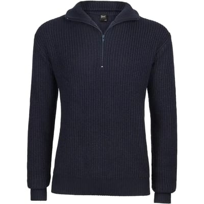 Brandit Marine Troyer Heren Gebreide trui - marineblauw - S