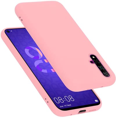 Cadorabo Hoesje geschikt voor Honor 20 / 20S / Huawei NOVA 5T in LIQUID ROZE - Beschermhoes gemaakt van flexibel TPU silicone Case Cover