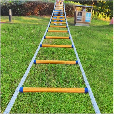 Touwladder - Brandladder Vluchtladder - Noodevacuatie Klimmen - Scheurvast Nylon - 5 meter - N.v.t.