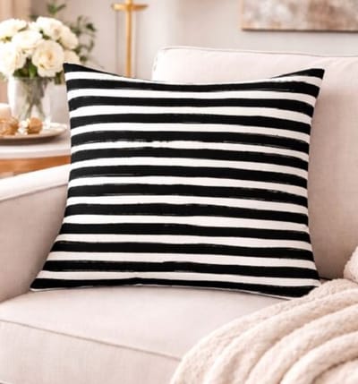Black & White Living Collection Kussenhoes - 45 x 45 cm