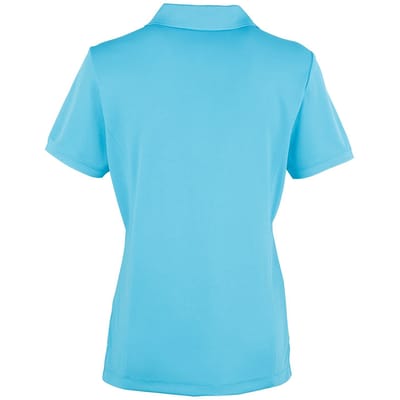 Premier Dames/dames Coolchecker korte mouw Pique Polo T-Shirt (Turquoise)