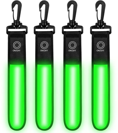 Dailygoody - Led-halsband voor honden - Lichtgevende hondenhalsband - Veilige klittenbandsluiting - Waterdicht - Knipperlicht - Geschikt voor honden e...
