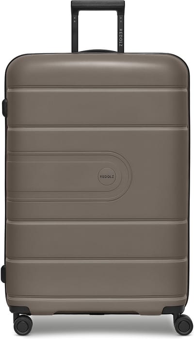 Redolz Essentials 11 4 wielen Trolley 76 cm met uitbreidingsplooi - Harde bagage - TSA slot - taupe