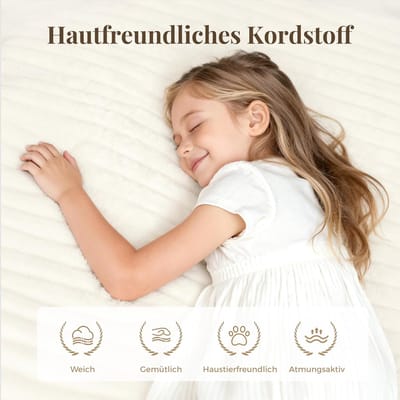 3-Zits Cloud Bank 266 x 93 x 65 cm – Modulaire Boneless Sofa met Armleuningen, Corduroy Bekleding, Hoogwaardig Schuim, Antislip Basis – Cloud Sofa Beige – Laura