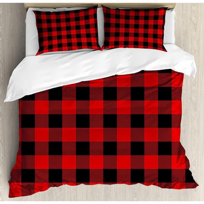 3-delige beddengoedset roze geruite huistextiel dekbedovertrek kussensloop jongen kind tiener meisje beddengoedset EU single(135x200cm)