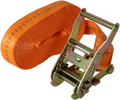 Professionele ratelspanband Spanband 1-delig 6m 2t 2tot 2000kg TÜV/GS ORANJE