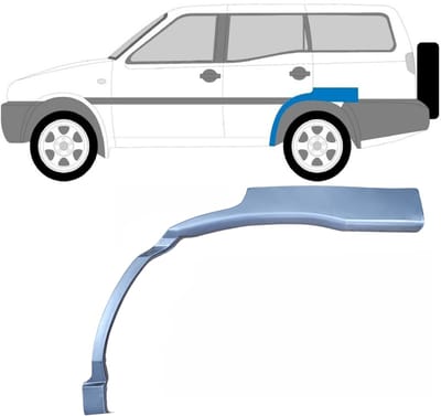 Reparatiepaneel achterspatbord voor Nissan Terrano II 1993-2005 / Links