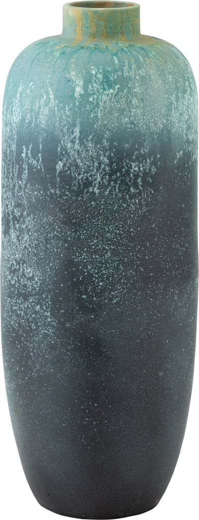 J-Line vaas Vintage - keramiek - azuur - large - 93 cm hoog