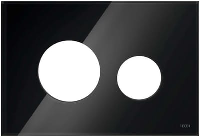 Tece TECEloop - Frontplaat voor bedieningsplaat TECEloop, zwart glas 9240674