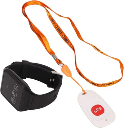 Zorg Pager - Noodknop Senioren - Hulp Oproepen - Waterdicht IPX7 - 100 Meter Bereik - Wit