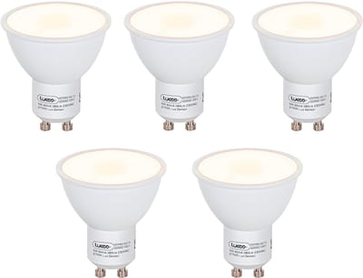LUEDD Set van 5 GU10 LED lamp schemersensor 5W 380 lm 2700K